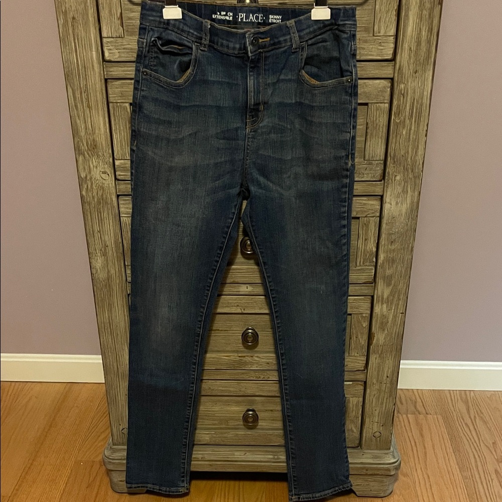 The Children’s Place Dark Blue skinny jeans size 18 boys